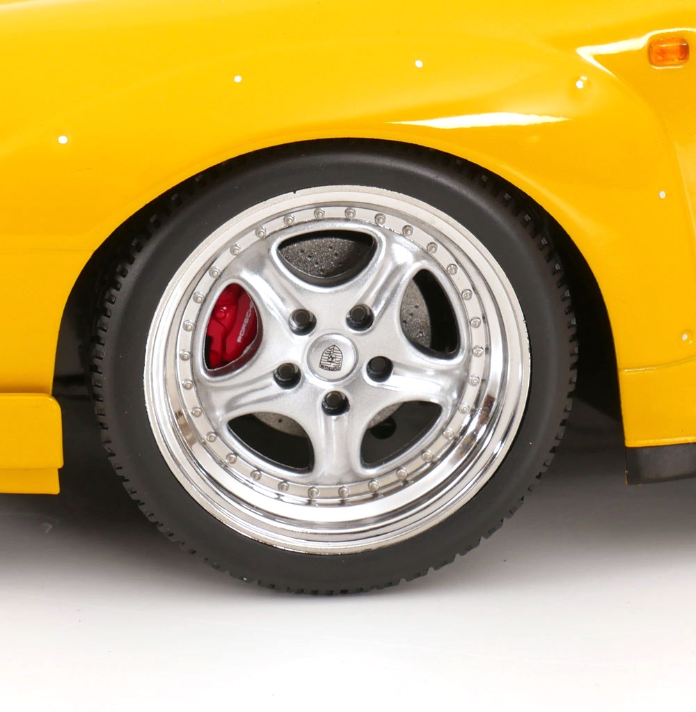 Porsche 911 993 GT2 1996 Speedline Rims yellow 1:12 KK Scale