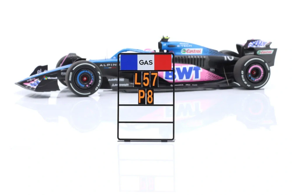 Alpine BWT F1 Team A523 #10 Pierre Gasly 8th Miami GP 2023 1:18 Minichamps