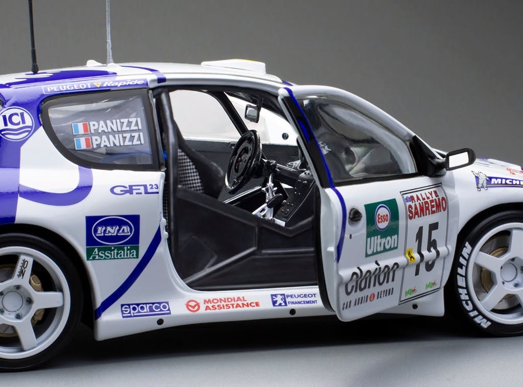 Peugeot 206 WRC #15 G.Panizzi/H.Panizzi Rally San Remo 1999 1:18 Sun Star