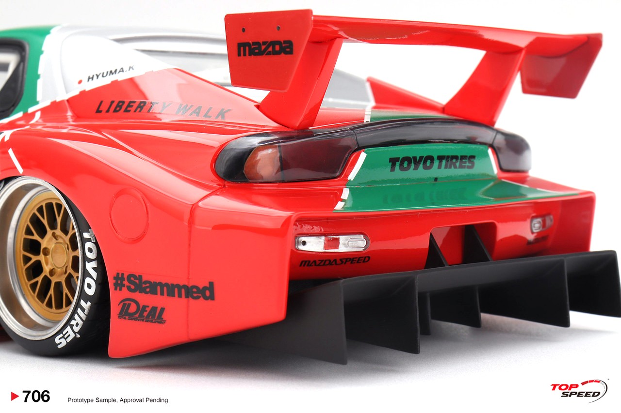 Mazda RX-7 LB-Super Silhouette 787 2024 green/red 1:18 TopSpeed Models