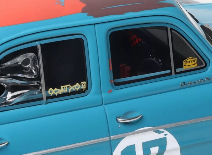 Renault Dauphine La Brute SEMA 2024 Best of Show green with patina 1:18 OttOmobile