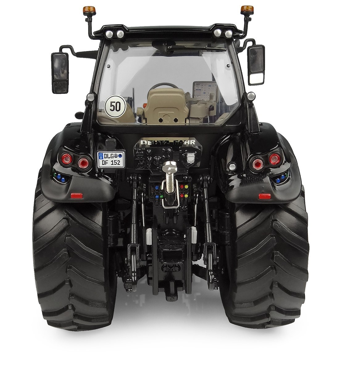 Deutz-Fahr 6150.4 TTV Tractor Warrior with FZ 47-23 Front Loader 2018 black 1:32 Universal Hobbies