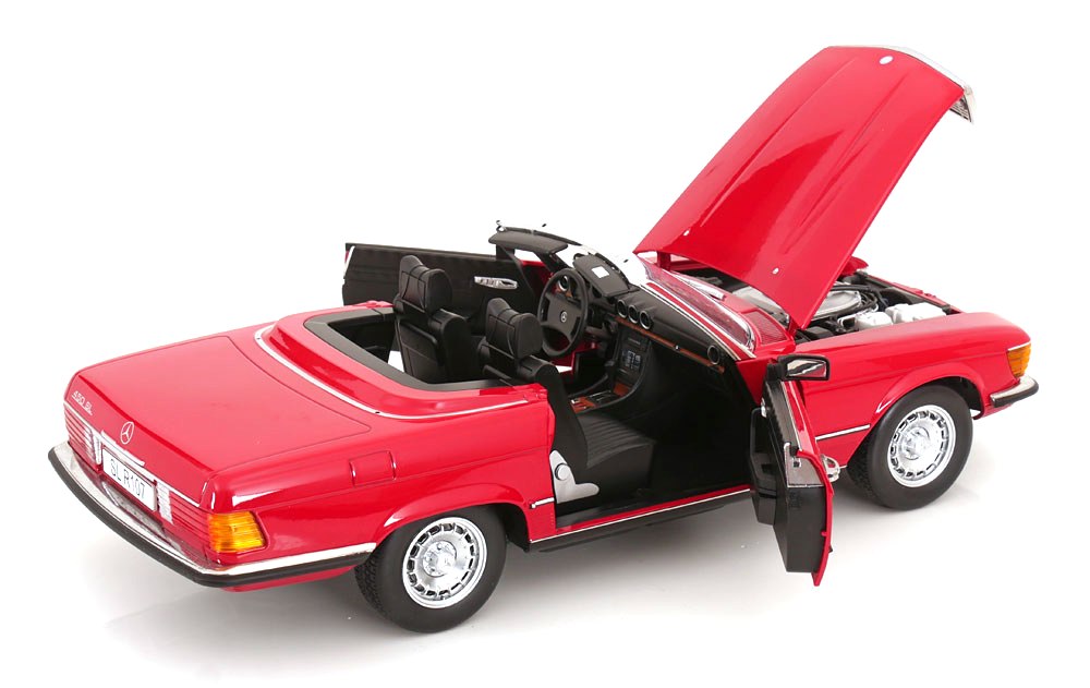 Mercedes-Benz 450SL R107 Europe 1985 red 1:12 KK Scale