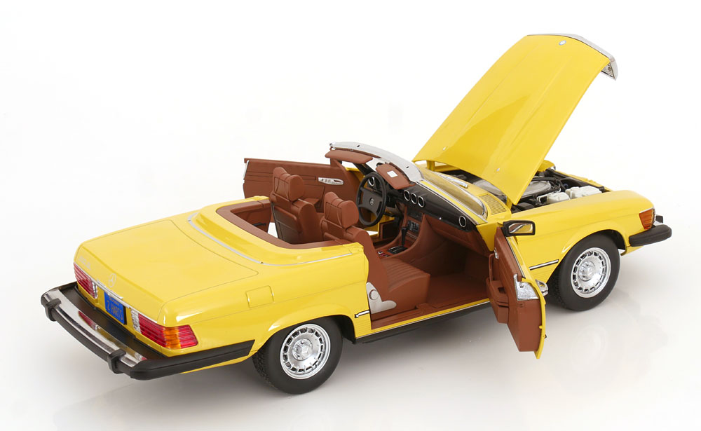 Mercedes-Benz 450SL R107 USA 1979 yellow 1:12 KK Scale