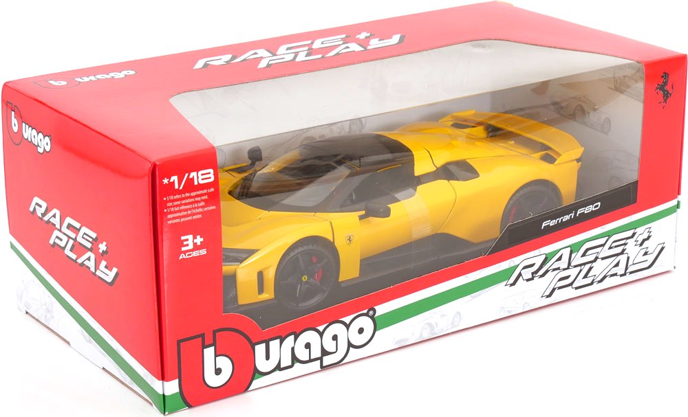 Ferrari F80 2024 yellow 1:18 Bburago
