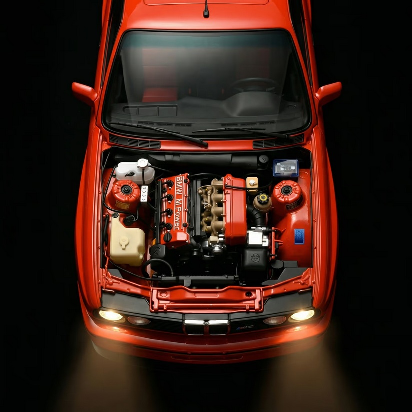 BMW 3-Series M3 E30 1987 red 1:8 Ixo Models 