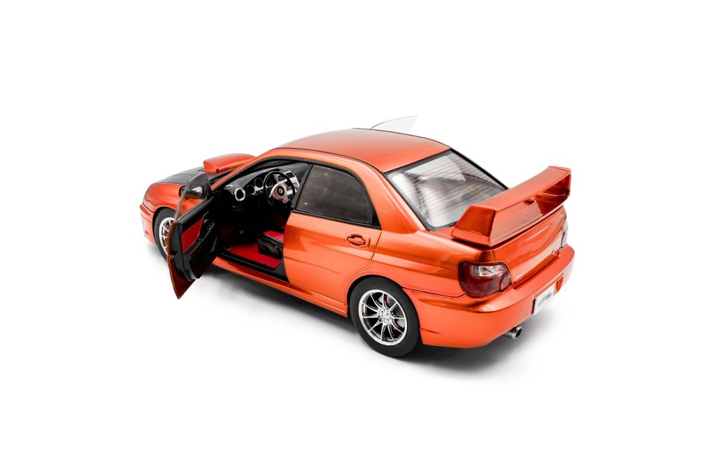 Subaru Impreza WRX STI 2003 orange metallic 1:18 Solido