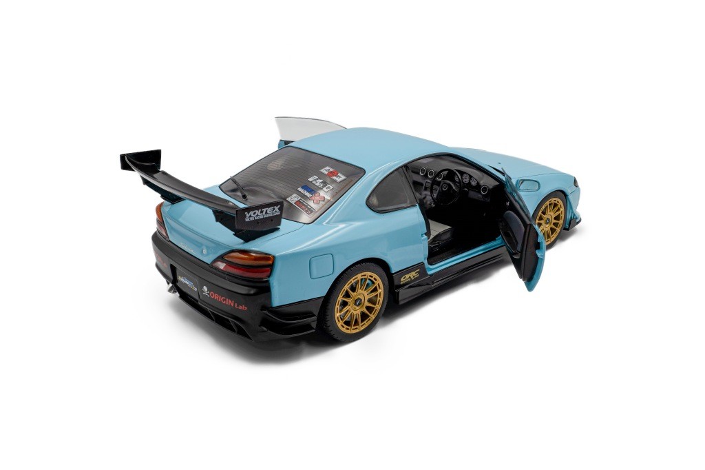 Nissan Silvia S15 Spec-R Aero Solido Works 1999 baby blue 1:18 Solido