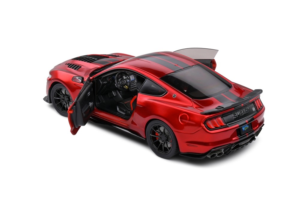 Shelby Mustang Shelby GT500KR 2023 red/black stripes 1:18 Solido