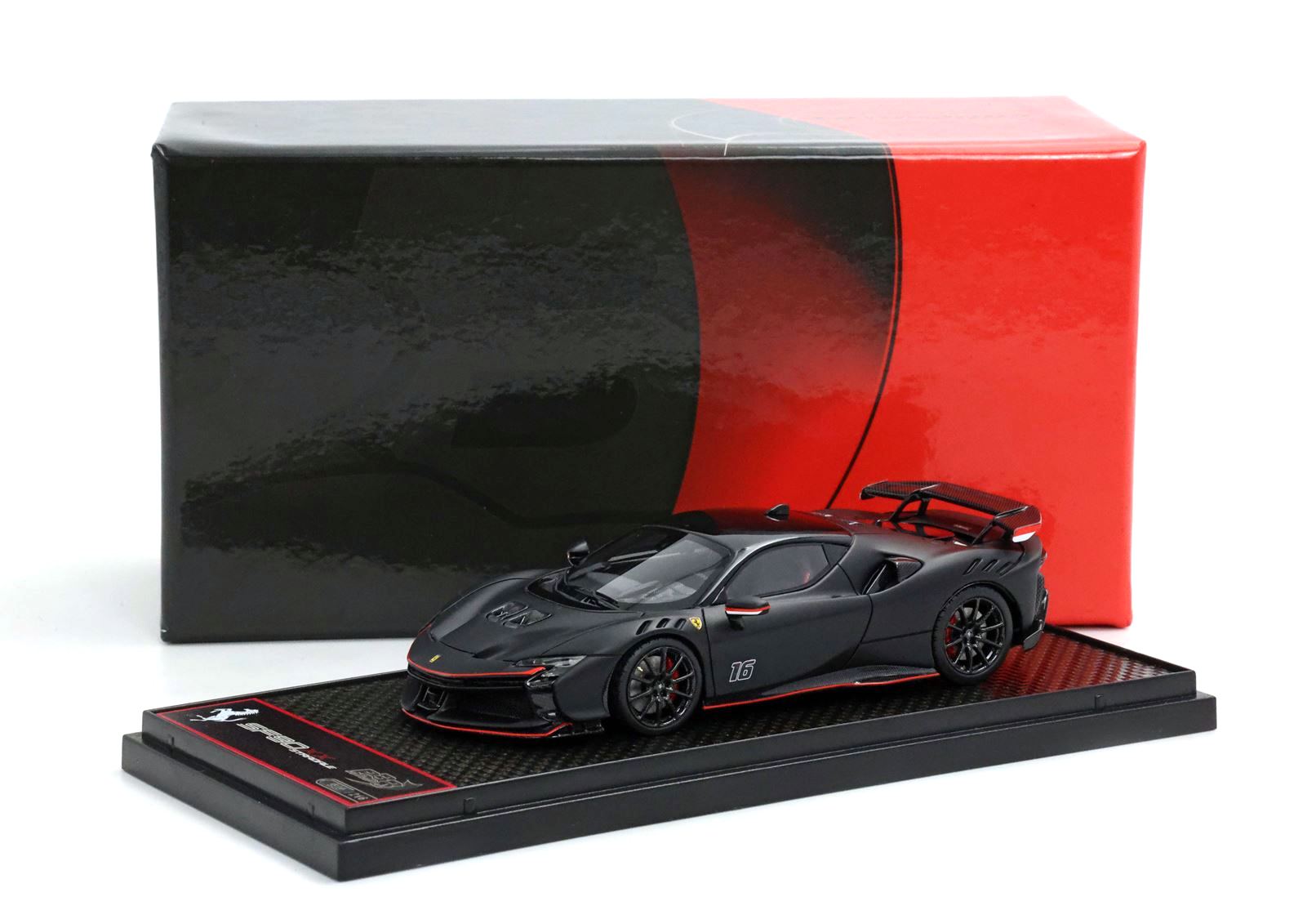 Ferrari SF90 XX Stradale #16 Charles Leclerc Matt Black 1:43 B.B.R.