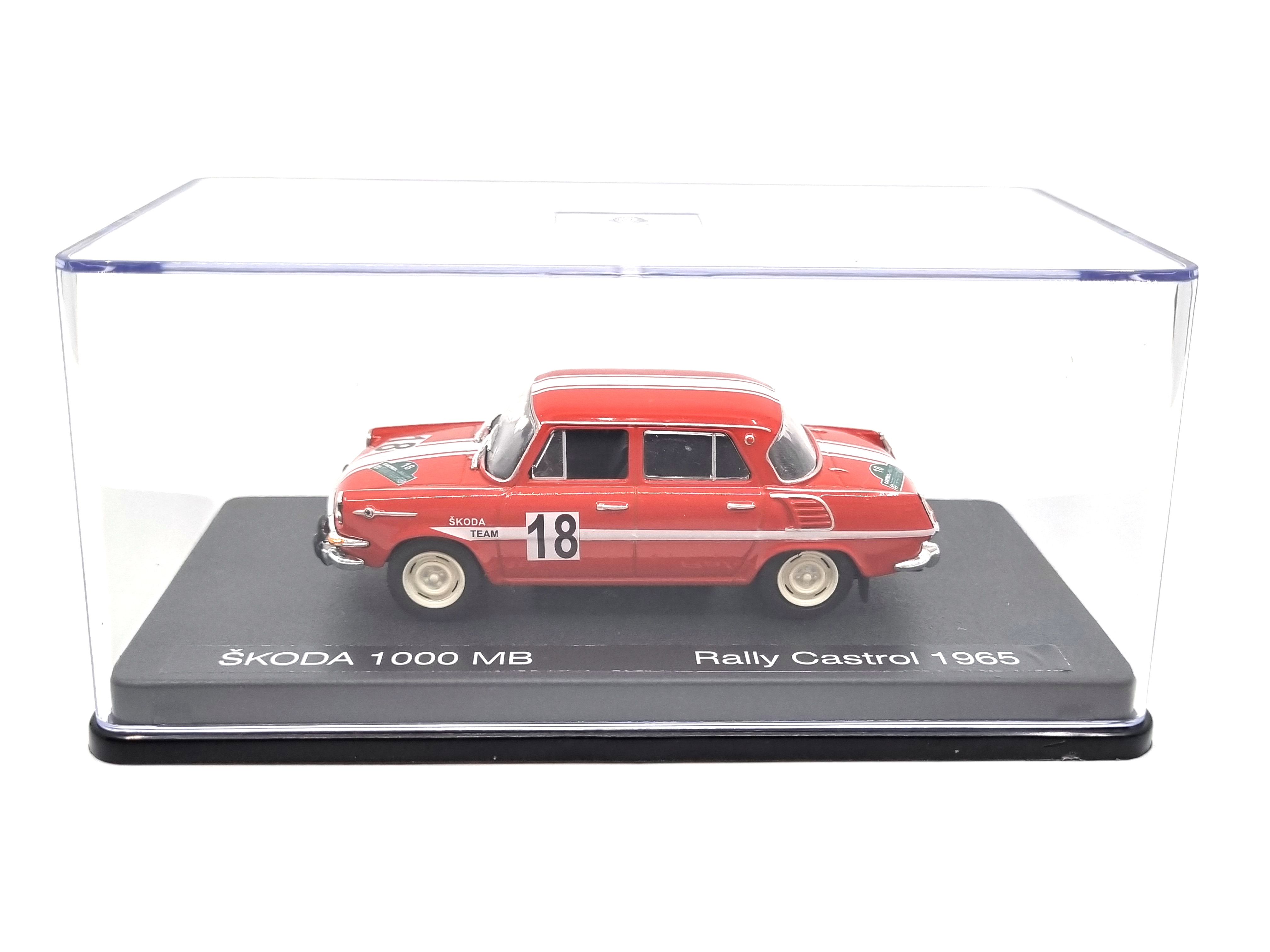 Škoda 1000 MB #18 Rallye Castrol 1965 1:43 Svět autíček