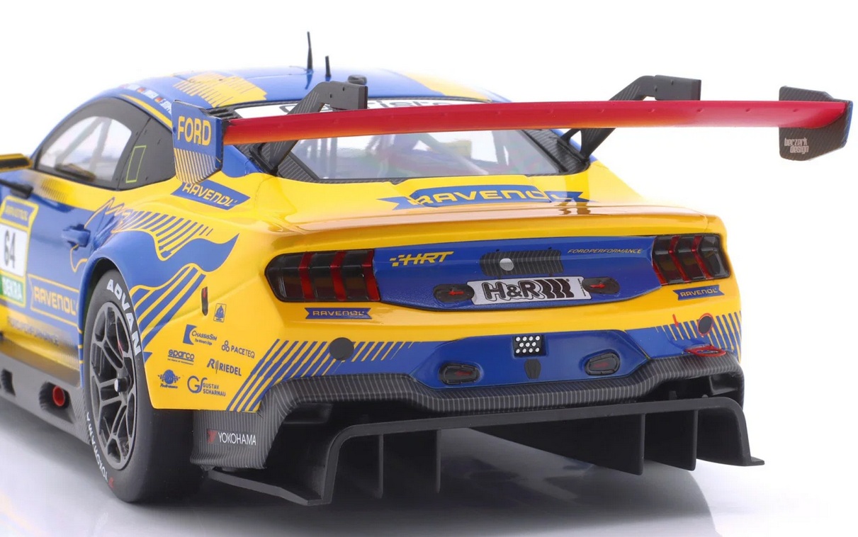Ford Mustang GT3 HRT Ford Performance #64 Olsen/Maini/Stippler/J.Owega 24H Nürburgring 2025 1:18 Ixo Models