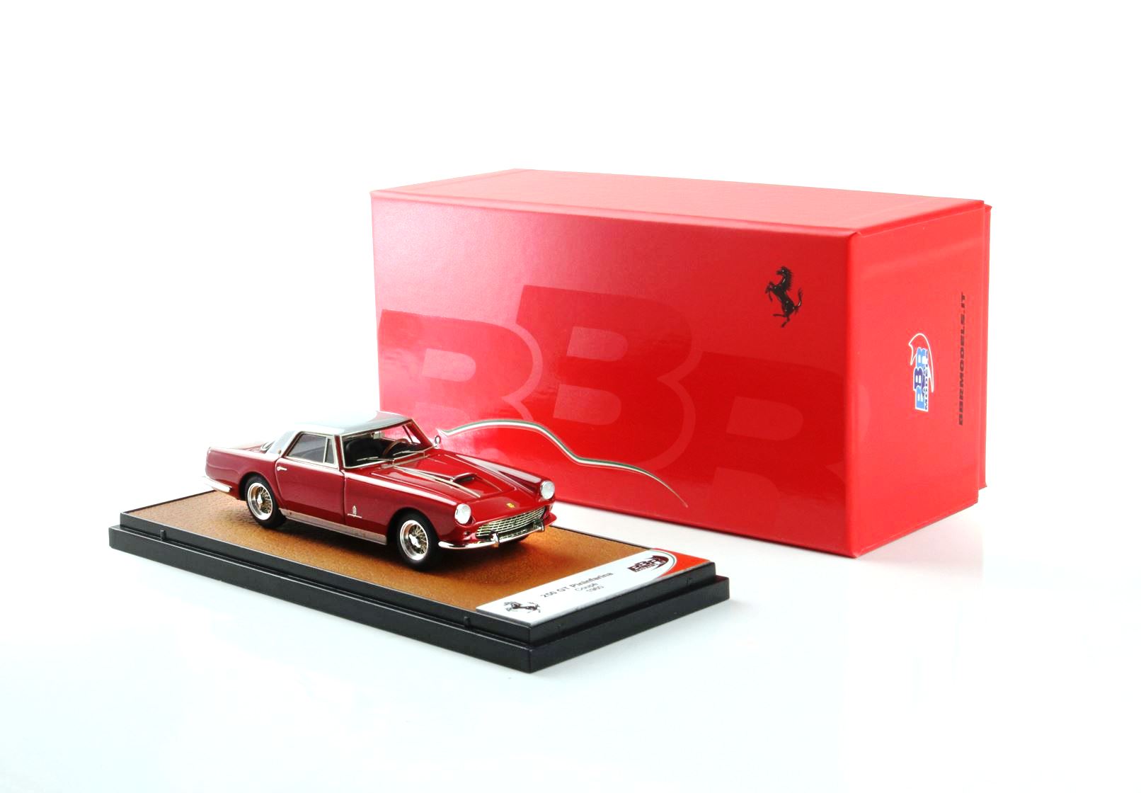 Ferrari 250 GT Pininfarina Coupe 1960 rosso metallizzato e argento 1:43 B.B.R.