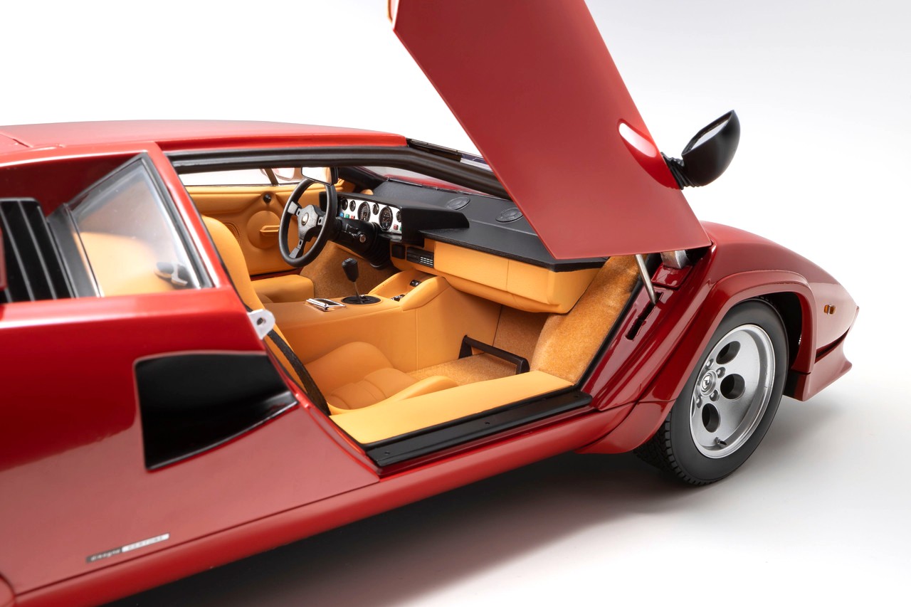 Lamborghini Countach LP5000S 1988 red/tan interior 1:12 Kyosho