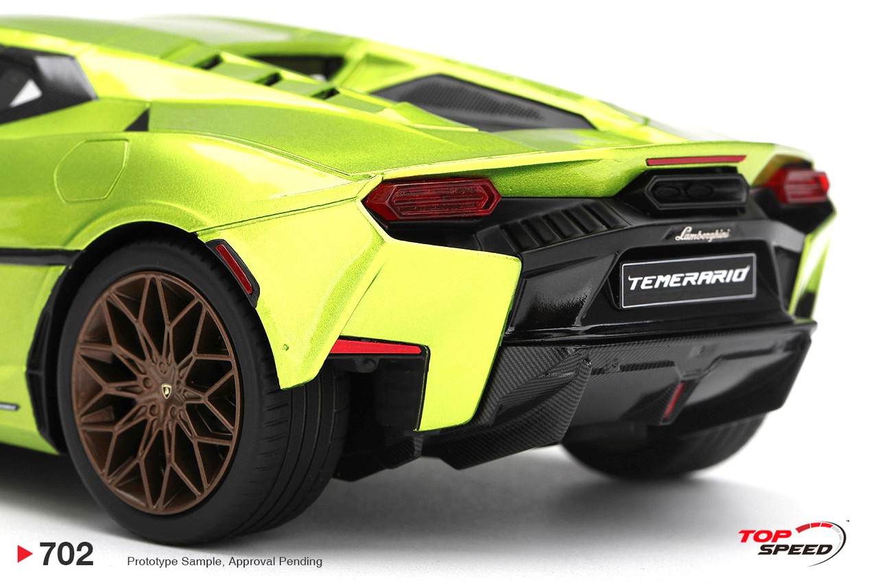 Lamborghini Temerario 2025 verde citrea 1:18 TopSpeed Models