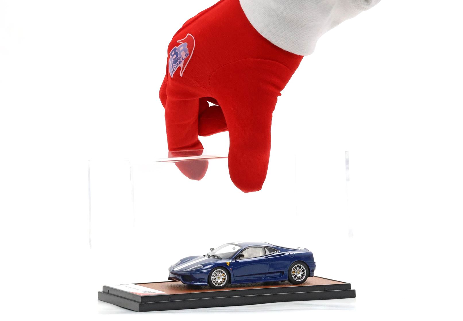 Ferrari 360 Challenge Stradale Blu Tour de France with italian stripe 1:43 B.B.R.