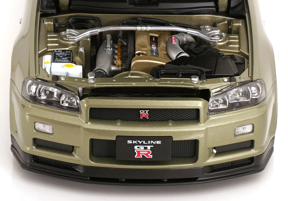 Nissan Skyline GT-R R34 V-Spec Nür 2001 OEM Rims light green metallic 1:12 KK Scale