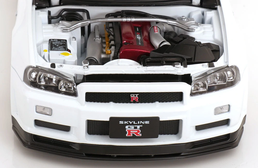 Nissan Skyline GT-R R34 V-Spec II 2001 BBR Rims white 1:12 KK Scale