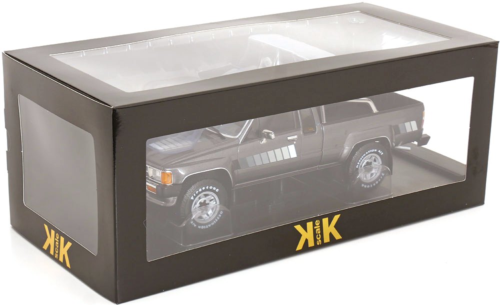 Toyota Hilux Xtra Cab 4x4 1985 Greymetallic 1:18 KK Scale