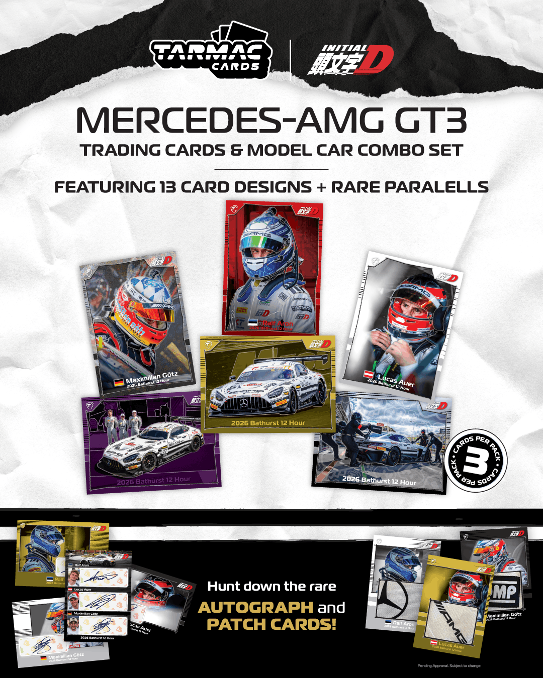 Mercedes-AMG GT3 Craft-Bamboo Racing #77 R.Aron/L.Auer/M.Götz Bathurst 12H 2026 1:64 Tarmac