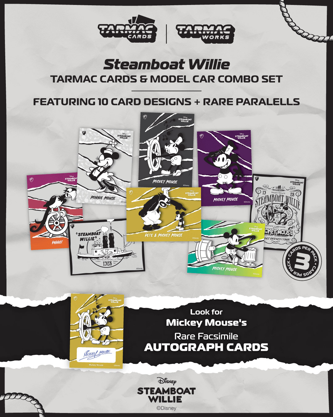 Toyota Sprinter Trueno AE86 Widebody by Jon Sibal *Mickey & Friends Steamboat Willie* white/black 1:64 Tarmac