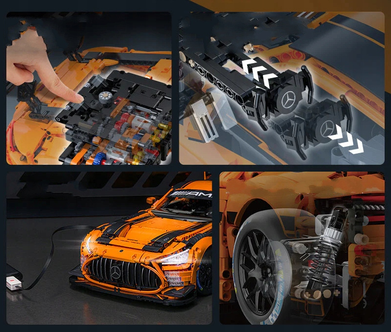 Mercedes-AMG GT3 orange 1:8 CaDA