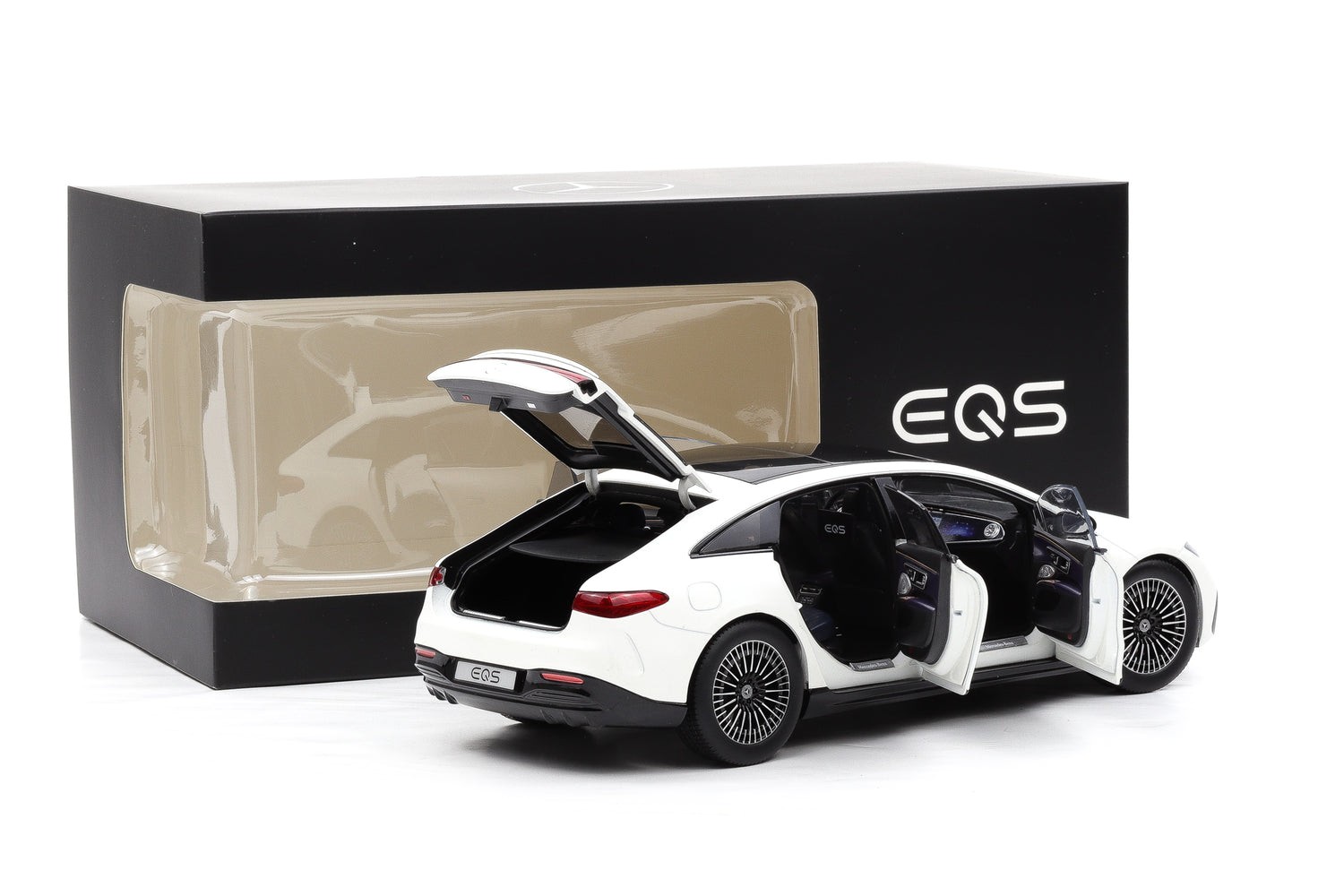 Mercedes-Benz EQS Limousine V297 Manufaktur opalith white bright 1:18 NZG