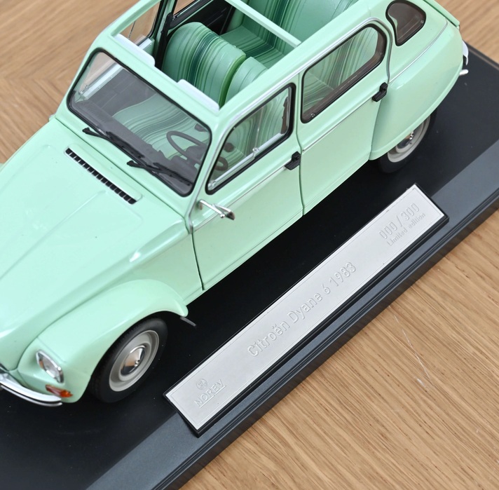 Citroën Dyane 6 1983 jade green 1:18 Norev