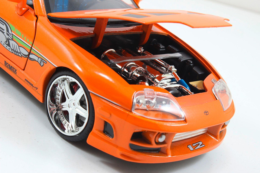 Brian's Toyota Supra 1995 Fast & Furious orange 1:24 Jada Toys