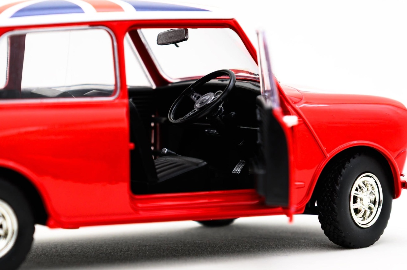 Mini Cooper Union Jack Roof red 1:18 Tiny Toys