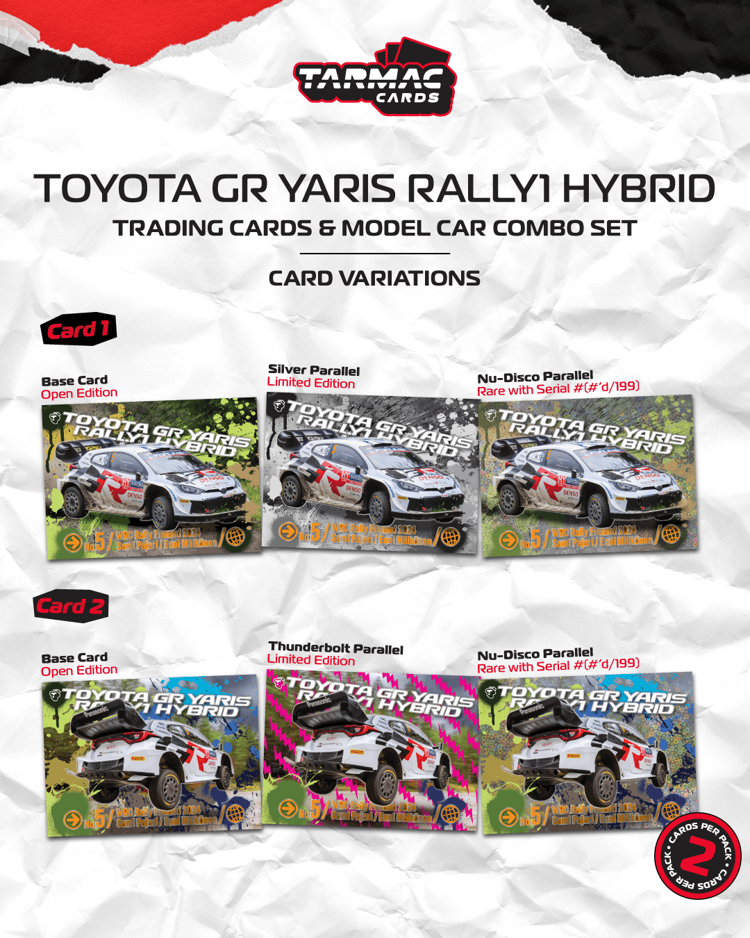 Toyota GR Yaris Rally1 Hybrid Toyota Gazoo Racing WRT #5 S.Pajari/E.Mälkönen Rally Finland 2024 1:64 Tarmac