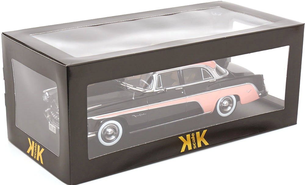 DeSoto Fireflite Sedan 1955 black/pink 1:18 KK Scale