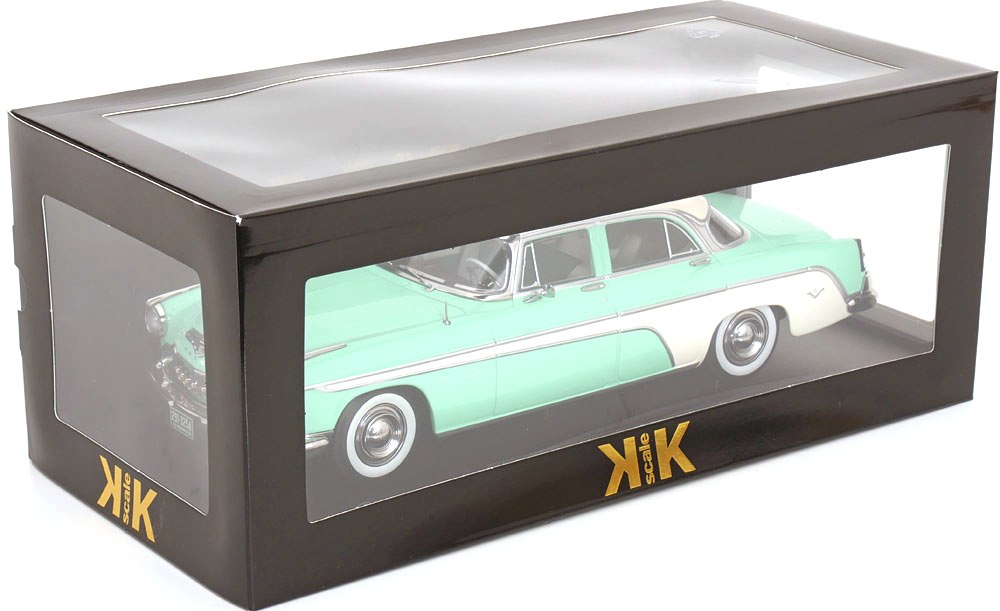 DeSoto Fireflite Sedan 1955 light green/cream 1:18 KK Scale