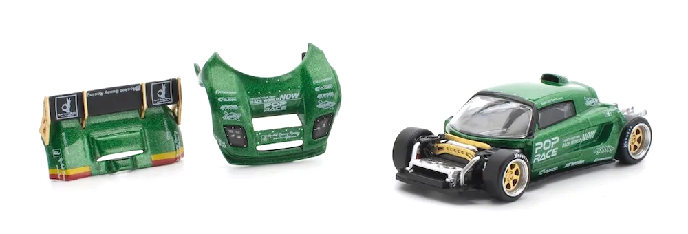 Pandem Lotus Elise green 1:64 Pop Race Limited