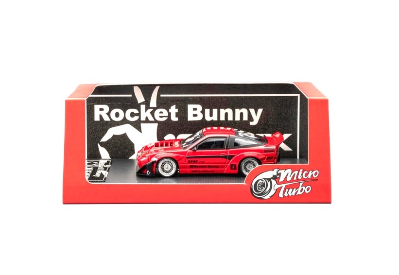 Nissan 180SX *Rocket Bunny* metallic red 1:64 Microturbo