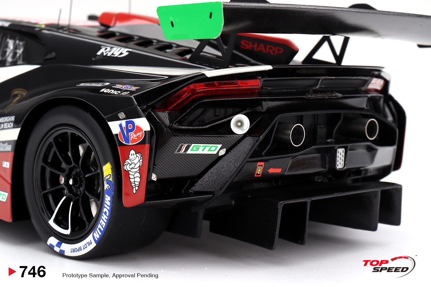 Lamborghini Huracan GT3 EVO2 #45 Formal/ Hindman/ Doyle Dex Wayne Taylor Racing Laguna Seca Class Winner 2026 1:18 TopSpeed Models