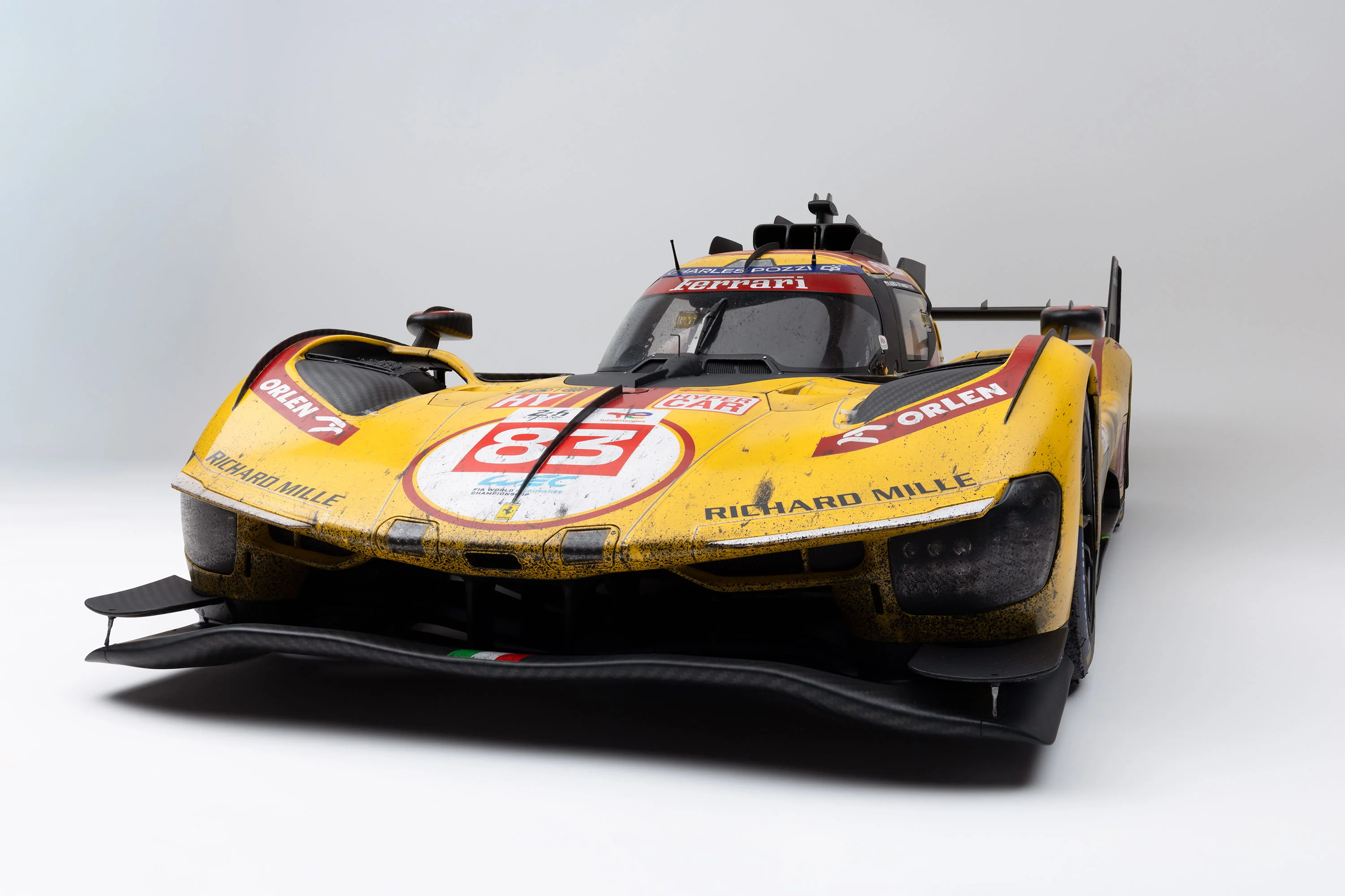 Ferrari 499P Hypercar #83 Winner Le Mans 2025 Race Weathered 1:5 Amalgam