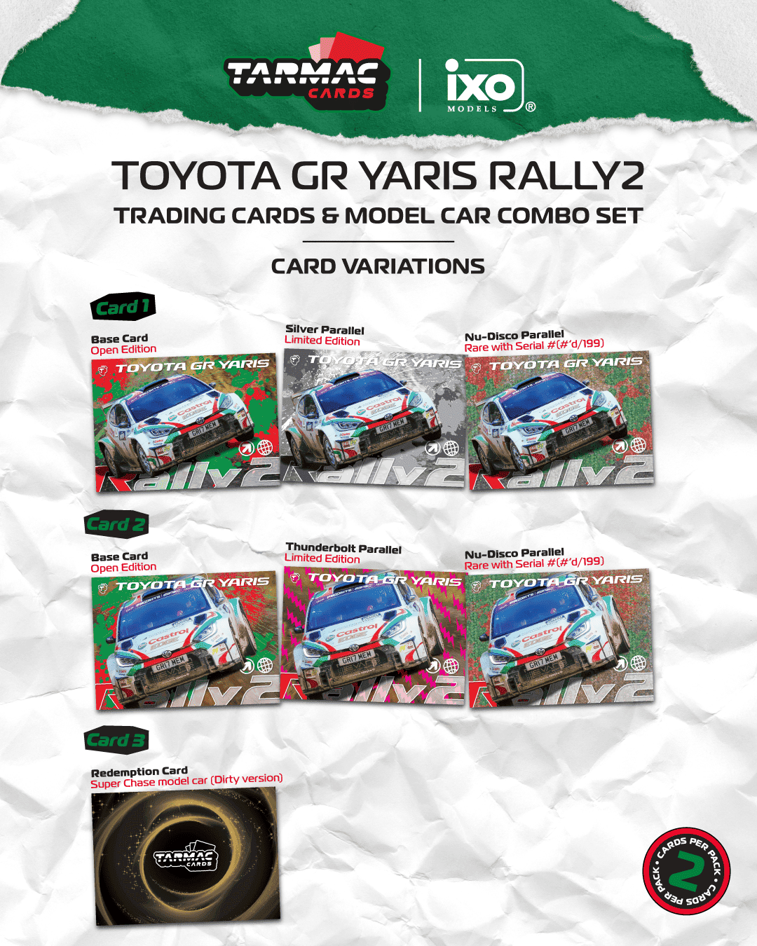 Toyota Yaris GR Rally2 Hybrid Castrol MEM Rally Team #3 Ch.Ingram/A.Kihurani Champion British Rally Championship 2024 1:64 Tarmac