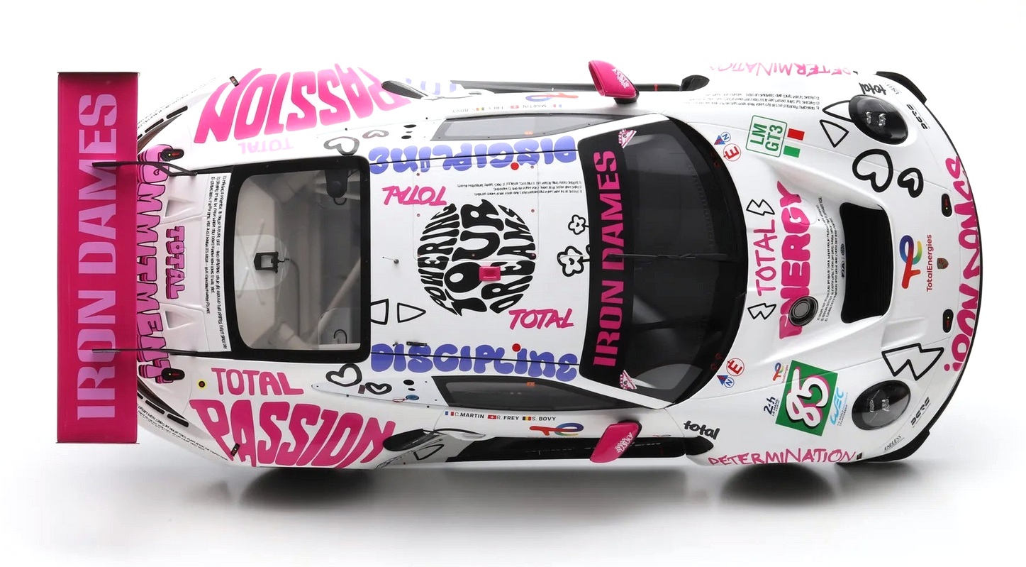 Porsche 911 GT3 R LMGT3 #85 Martin/ Frey/ Bovy Iron Dames 24H Le Mans 2025 1:8 Spark
