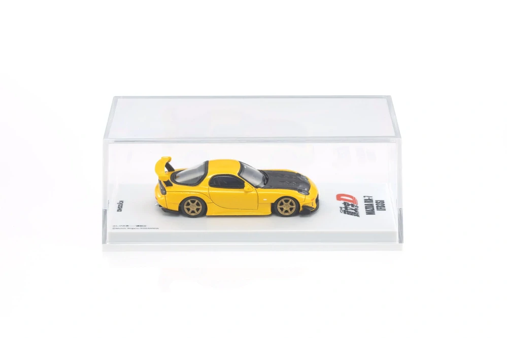 Mazda RX-7 (FD) *Initial D* 1995 With Led yellow/black 1:64 Kyosho