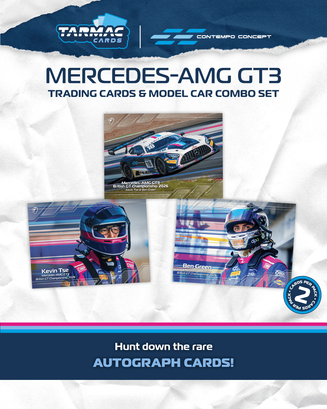 Mercedes-AMG GT3 2 Seas Motorsport #18 K.Tse/B.Green/Ch.Lulham British GT Championship 2026 1:64 Tarmac