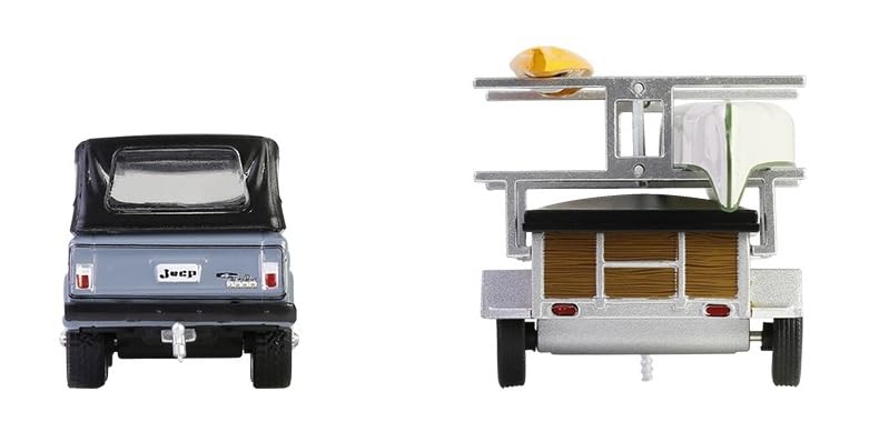 Jeep Jeepster Commando SC-1 1968 With Canoe Trailer *Hitch & Tow Series 32* 1:64 Greenlight