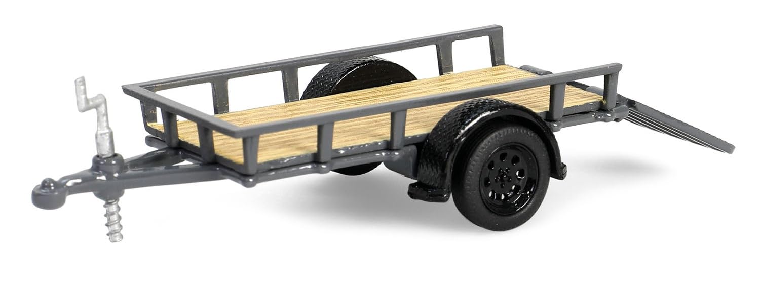 Ford Bronco Black Diamond 2021 With Utility Trailer And Motorcycle *Hitch & Tow Series 32* 1:64 Greenlight
