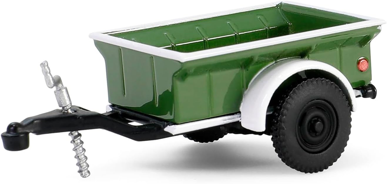 Dodge Power Wagon 1950 With ¼ Ton Cargo Trailer *Hitch & Tow Series 32* green/white 1:64 Greenlight
