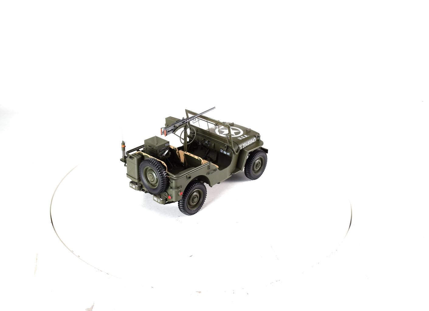 Jeep Willys with Trailer 1943 olive 1:8 Premium X 