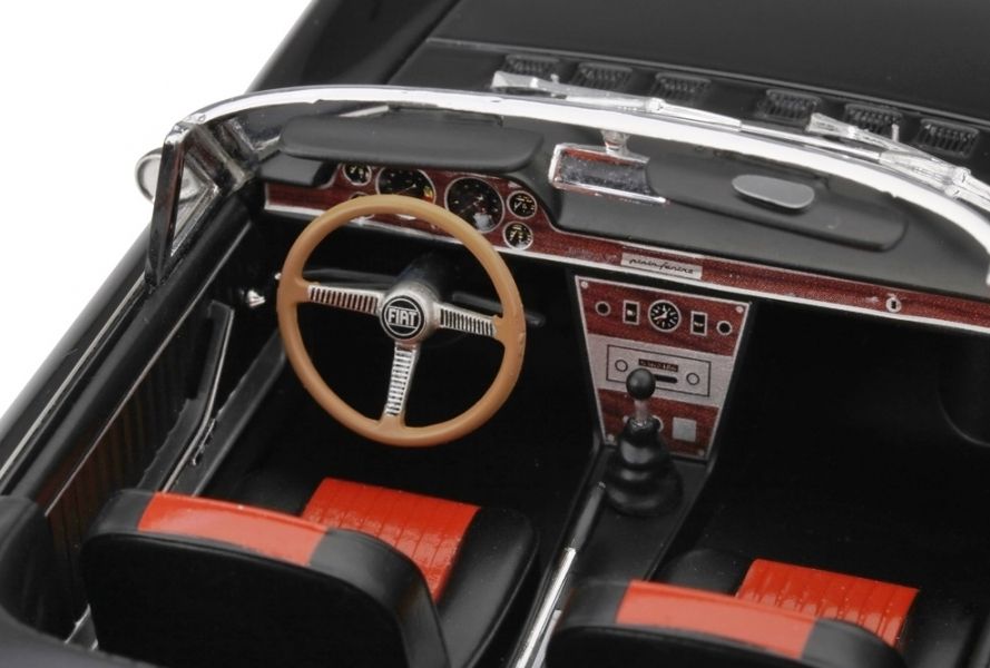 Fiat Dino Spider 2000 1967 Un Sacco Bello black/red 1:18 Laudoracing Model