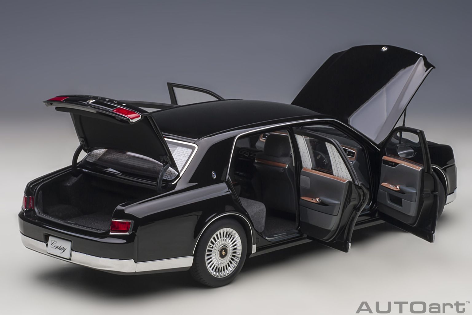 Toyota Century Special Edition with Curtain 2019 black 1:18 AUTOart