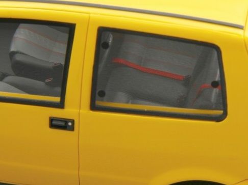 Fiat Cinquecento Sporting 1994 yellow 1:18 Laudoracing Model 