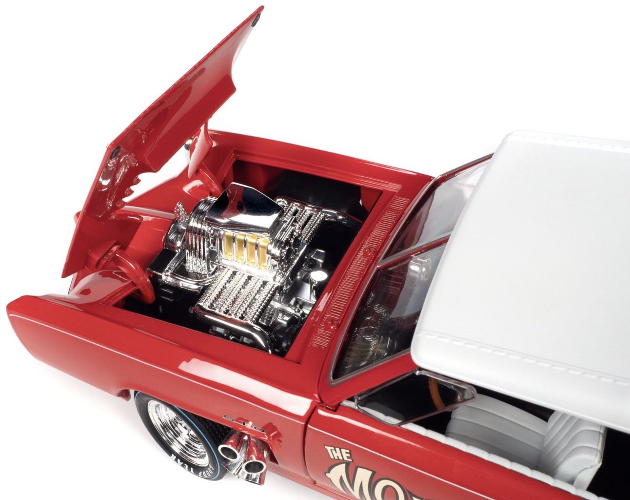 Monkeemobile red/graphics 1:18 Auto World
