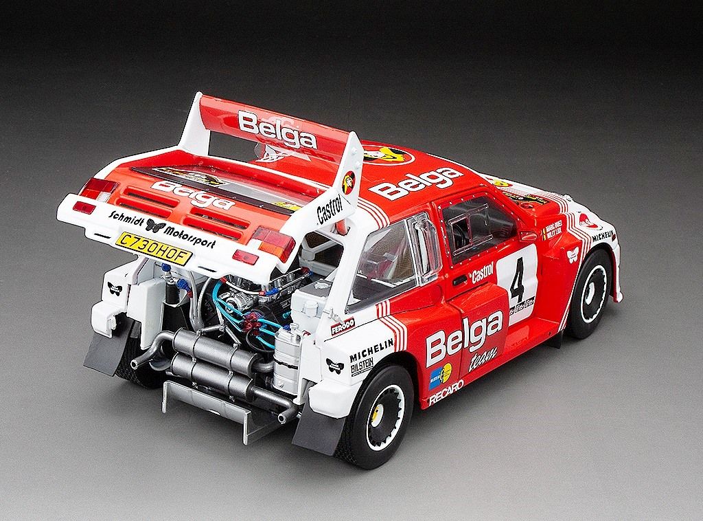 MG Metro 6R4 #4 Duez/Lux Belga Lotto Bianchi Rallye 1986 1:18 Sun Star